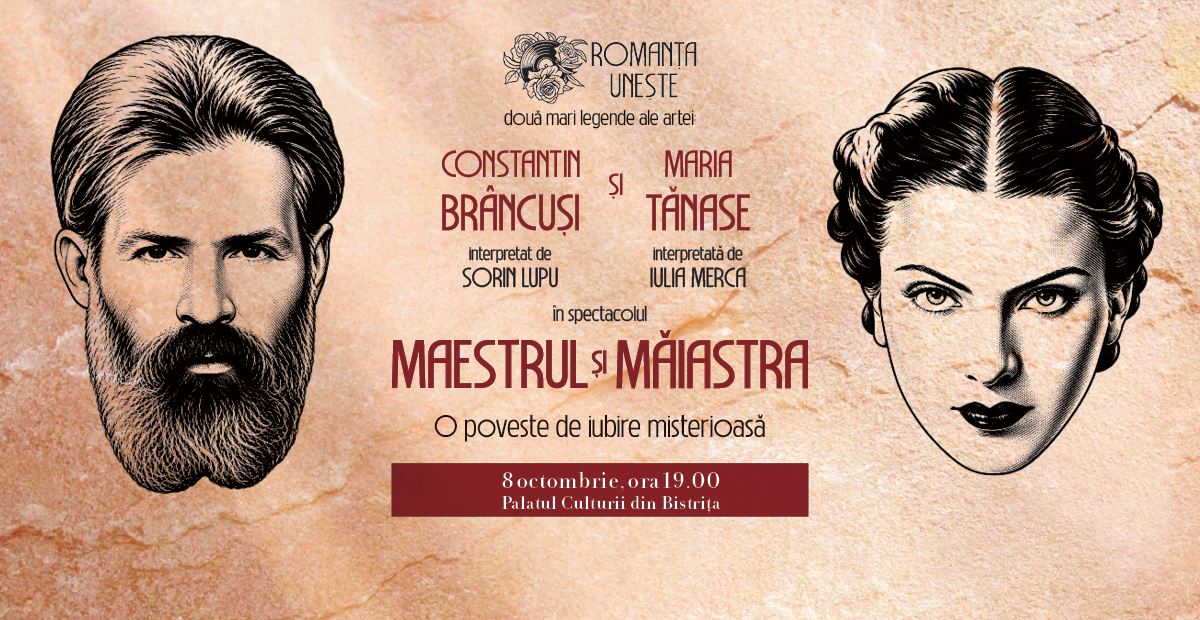 MAESTRUL ȘI MĂIASTRA, 8 octombrie ora 19.00, Palatul Culturii din Bistrița